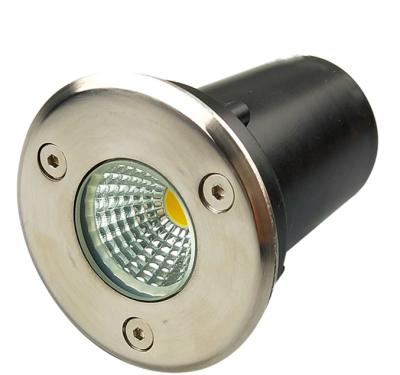 China Waterproof Garden IP67 3W LED Garden Buried AC110v 220v Outdoor Recessed Underground Deck Light Lamp Sidewalk Light for sale