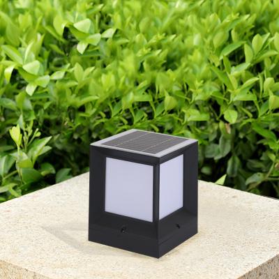 China Solar/Non-Solar LED Style Outdoor Waterproof Solar Gate Light SMD E27 Square Column Base Pathway Pillar Light for sale