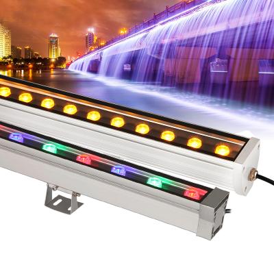 China IP65 Colored Aluminum Theme Park Outdoor Led Wall Washer RGB 36w With Wireless Remote Control for sale