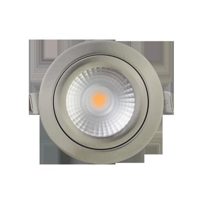 China 68mm Modern DALI spotlight low cut dimmable led nickel brushed slim height downlight for indoor use for sale