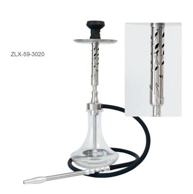 China Smooking Shisha Stainless Steel Hookah Large Size German Popular Portable Luxury German Shisha Nargile for sale