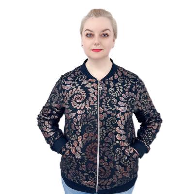 China New Arrival Jackets Ladies Print Jackets Plus Size Womens Coat for sale