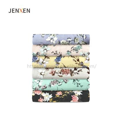 China Hot Sale Shrink-Resistant Summer Cool Dress Fabric Printed Floral Chiffon Fabric 100%Polyester for sale