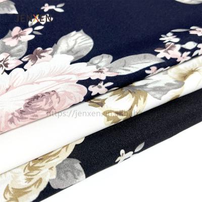 China Wholesale Custom 100% Stretch Fabric Printing High Quality Material Dress Fabrics Material Two Way Stretch Polyester Shrink-Resistant Polyester Material for sale