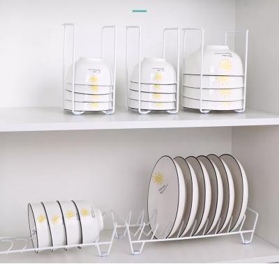 China Sustainable Home Accessories Kitchen Storage Organizer Simple Single Layer Plate And Bowl Holder Dish Drying Rack kitchen dish racks for sale