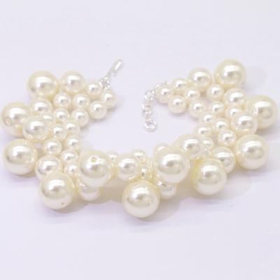 China Luxury Customizable Pet Necklace Chain Akita Dog Weaved Resin Pearl Jewelry Pendant Necklace JEWELED for Dogs and Cats for sale