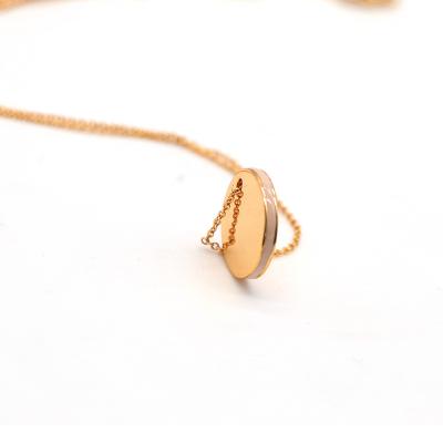 China New Arrival Simple Hot Sale Gold Plated Necklace and Earring Jewelry Set Charm Women Girl Jewelry Set Gift Party for sale