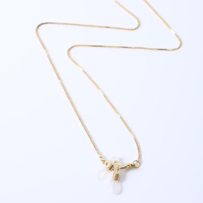 China FASHIONABLE Personalized Anti-lost Chain Lanyard Necklace Mask Chain Brass Monocle Mask Neck for sale