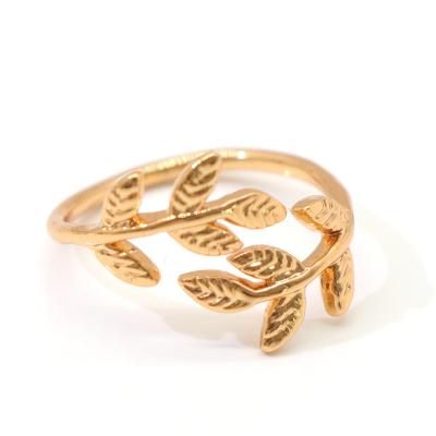 China Fashion TRENDY Jewelry For Graceful Women Gold Plated Copper Thin Ring Gift Party Engagement for sale