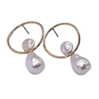 China Fashion Trendy High Quality Jewelry For Women Baroque Pearl Drop Earring For Women Gift Party Wedding Engagement for sale