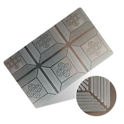 China Architecture Best Quality 201 Stainless Steel Hot Rolled Metal Emboss Sheet For Decoration for sale