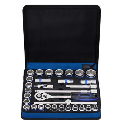 China Various maintenance work RIO Tool special 31 pcs 1/2 inch drive E socket set packing in zipper bag socket set for sale