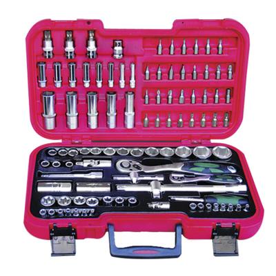 China Auto Repair RIO tools 100 pcs comprehensive tool set in aluminum case for sale