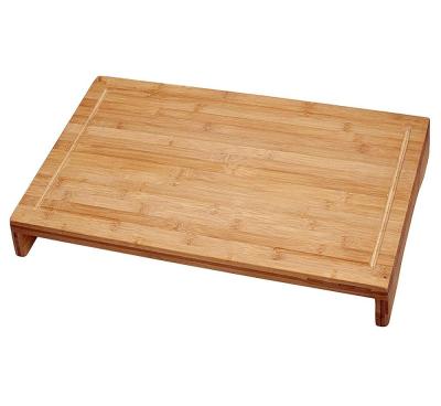 China Large Disposable Bamboo Wooden Chopper Butcher Block Over The Sink Stove Kitchen Cutting Board for sale