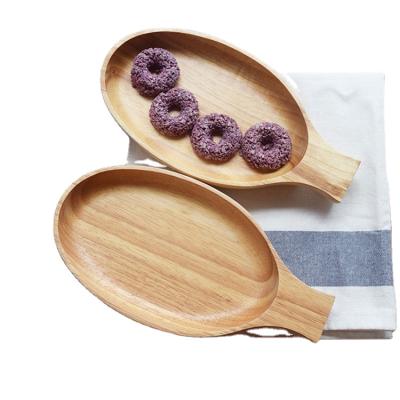 China Sustainable multifunctional natural bamboo sushi tray with creative fashion snack tray and fruit snack plate for sale