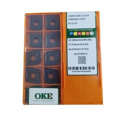 China Insert oke 100% original negative tungsten carbide inserts CNMG190612-OPR OC2125 carbide cutting inserts for sale