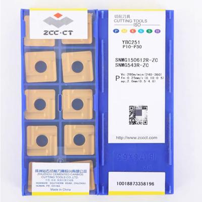 China CNC machine ZCCCT diamond brand CNC alloy blade SNMG150612R-ZC YBC251/YBC252 for sale