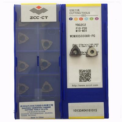 China Carbide inserting machine WCMX050308R-PG YBG202 100% CNC original ZCC-CT with best quality for sale