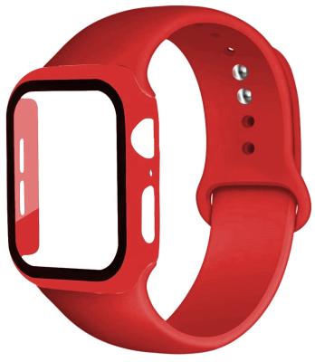 China 2020 Comfortable Hot Selling 2 in 1 Band&Case For Apple Watch Series 1/2/3/4/5 Glass+Case+Strap For iWatch 40MM 42MM 44MM Band 38MM for sale