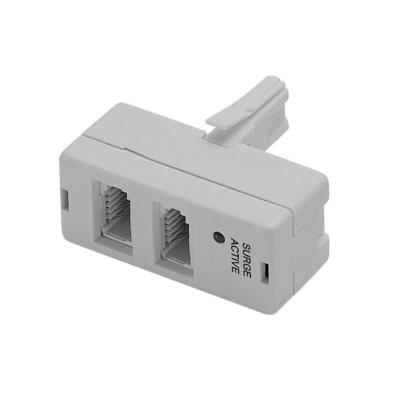 China UK Custom Phone Accessories Phone Dual Adapter With Surge Protector For UK Use for sale