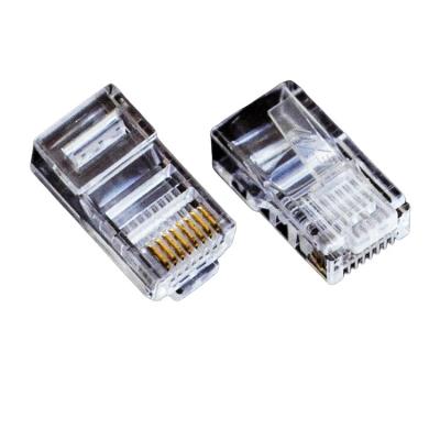 China PC Cat5e Cat6 RJ45 Lan Connector Crystal Head for sale