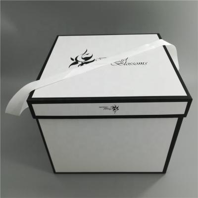 China Recyclable Luxury Square Gift Box Like Handmade Packaging Clothes Or Bag Box With Your Logo for sale