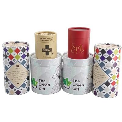 China Recyclable Colorful Custom Gift Packaging Boxes Paper Tube Tea Packaging Cylinder Tube Boxes for sale