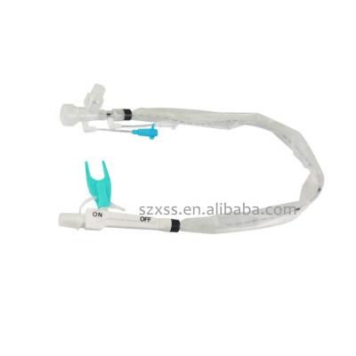 China 24 Hours 72H System Safe Performance Medical Pediatric Closed Suction Tube Suction Catheter With Valve for sale