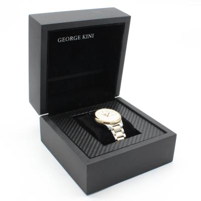 China 9mm Handmade MDF Watch Box With Black Lacquer Matte Finish High Quality Customs Logo Watch Boxes for sale