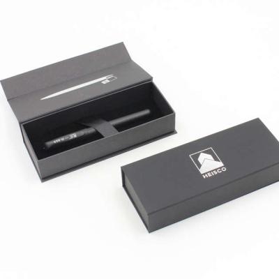 China Handmade Black Pen Gift Box Luxury High End Branded Pen Gift Packing Gift Boxes Business Branded Gift Box for sale