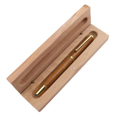 China Repurposed Wooden Fountain Pen Box Luxury Storage Box for Pen Packaging, Pen Gift Box Custom Made Materials Maple for sale