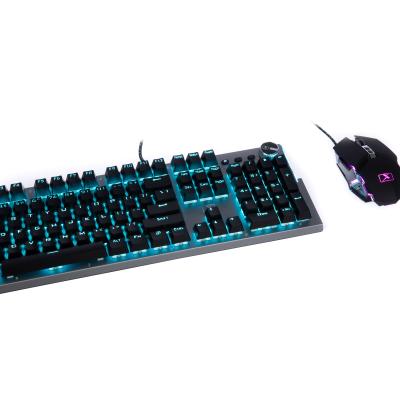 China Factory Direct Sale Human Ergonomics For Computer RGB Backlit Mechanical Gaming Keyboard And Wired Keyboard By Mouse Sets for sale