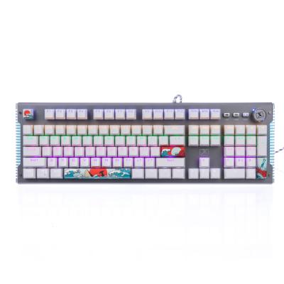 China Plug and play xinmeng hot sale factory china laptop white cable mechanical keyboard for gaming. for sale