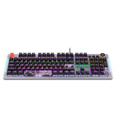 China 2021 Wireless Plug And Play New 104 Key Button Gaming Multifunctional Keyboard Mechanical for sale