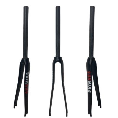 China Road Bikes ROAD BIKE FORK SUNHIRA@ Boarding & Handling - RK100 Carbon Fiber Fork 28.6mm Matt / Gloss Rigid Straight Tube Front Bicycle Fork Super Lightweight 1-1/8