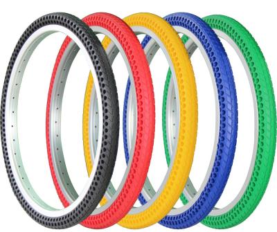 China Children's Bikes 24x1-3/8 Inch Airless Tubeless Bicycle Tires Solid 24 Tires Never Flat for sale