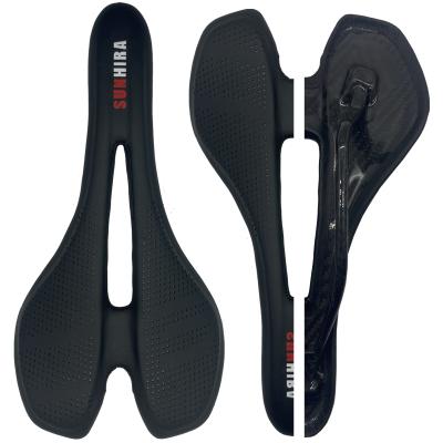 China Lightweight Bicycle Saddle SUNHIRA@ Boarding And Handling - Professional Choice Wholesale Soft Hollow Bicycle Seat Bicycle Saddle SZ002 For Packing Recycling 120g for sale