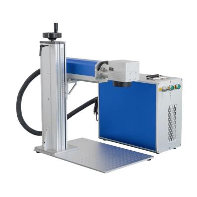 China Portable Desktop Faserlaser Markierungsmaschine Gravur Druckmaschine zu verkaufen