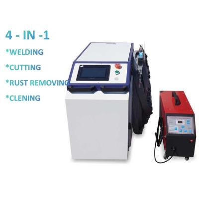 China 2000W Fiber Laser Welding Machine Water Cooled Handheld Laser Welder 4 In 1 for sale