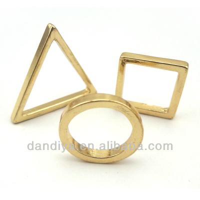 China Crystal triangle/square/circle, rings jewelry for sale