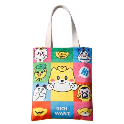 China Fashion Factory Degradable Organic Cotton Bag Customized Shopping Gift Waxed Canvas Tote Bag Eco Friendly Tote Bag for sale