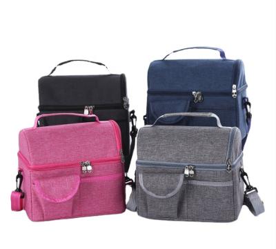 China Wholesale High Quality Outdoor Insulation Cooler Bag Insulated Tote Lunch Bag Reusable Cold Storage Shoulder Bag Waterproof Food Delivery for sale