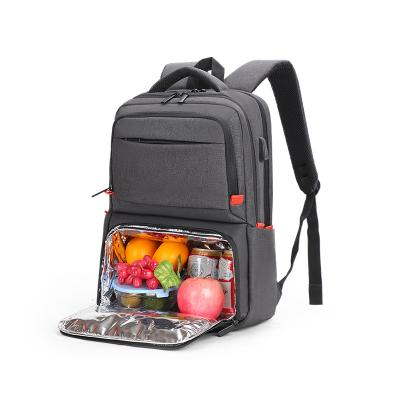 China Who respects the environment. Hot Selling Durable.insulated Lunch Bag Waterproof Picnic Bag Multifunctional Insulated Cooler Backpack For Travel With USB Charging for sale