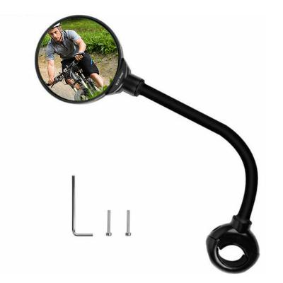 China Road Cycling Universal Outdoor Universal Bicycle Handlebar Safety Flexible Cycling Accessories Bike Mirror Rotating Bike Rearview Mirror for sale