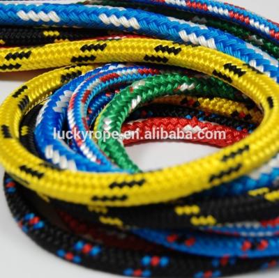 China Sailing Yacht Sailing Rope Polyester Cover Uhmwpe Kevlar Vectran Core Yacht Rope for sale