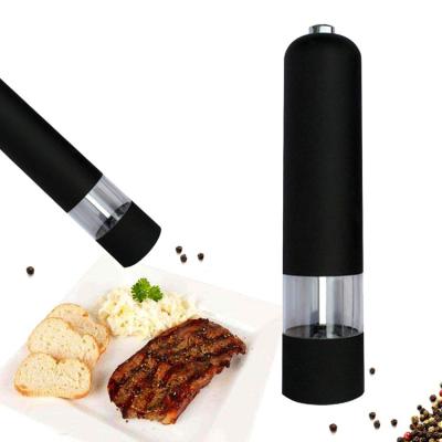 China Viable Hot Sales Electric Pepper Crusher Salt and Pepper Grinder Set Electric Pepper Grinder for sale