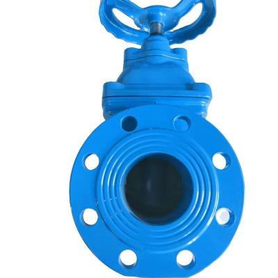 China General Chinese Factory Cheap Price Ductile Iron Flanges Pn10/16 Soft Seal Gate Valve for sale