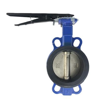 China General Butterfly Valve Malleable Iron Wafer Manual Vavle EPDM Seal for sale