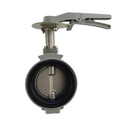 China Hot sale dn100 air conditioning unit aluminum alloy handle stainless steel water butterfly valve for air conditioning for sale