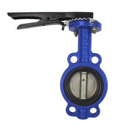 China General 4 type 10 inch ptfe ductile stainless steel wafer butterfly valve cast iron price list for sale